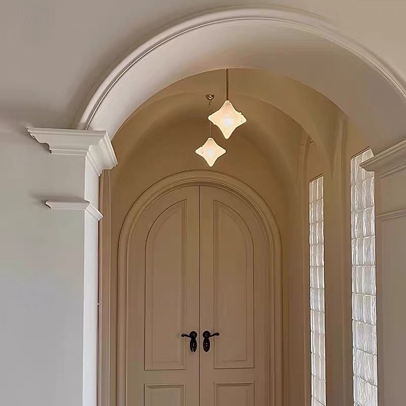 Art Deco -tähtiriippuvalaisin - geometrinen himmeälasiriipus 2026 - $151.19 –P11