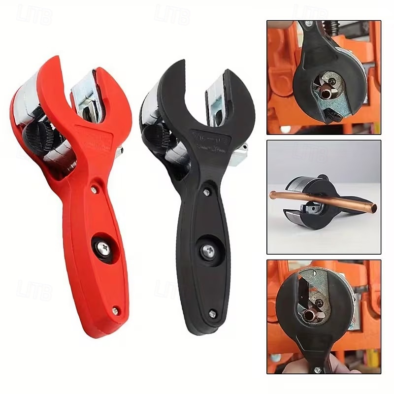 tăietor de țevi cu clichet de calitate profesională - construcție din oțel lustruit rezistent, mâner ergonomic antiderapant, acționare hexagonală de 1/4" pentru cupru, aluminiu, fier, oțel inoxidabil, 2026 - $25.99 –P1