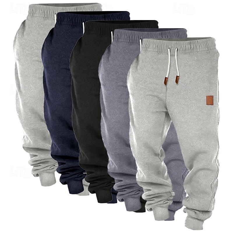 Per uomo Pantaloni da tuta Joggers Pantaloni in Pile Pantaloni Coulisse Elastico in vita Confezione multipla Semplice Comodità Lunghezza intera All'aperto Quotidiano Uscire Stile Classico Essenziale del 2026 a $53.99 –P8