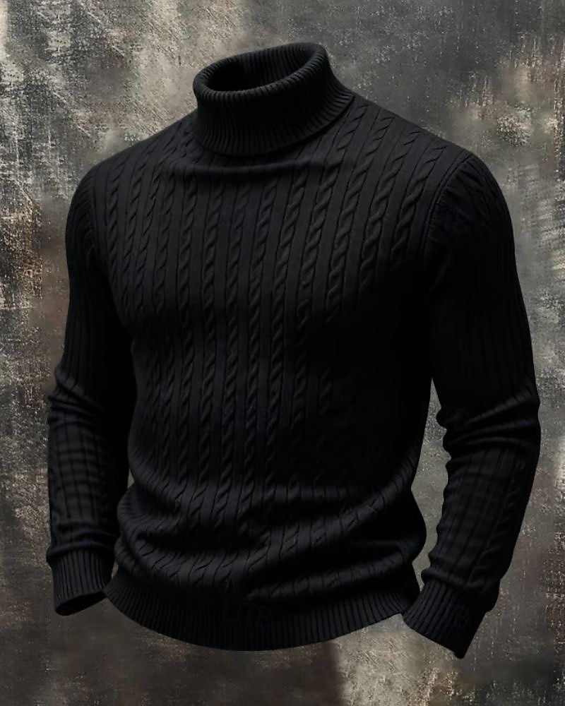 Homme Pull Pull Tricoté Côtelé Tricoter Hauts Réguliers Tricoté Couleur Unie Col roulé Mode Streetwear Occasionnel Tenue quotidienne Vêtement Tenue Automne Hiver Noir Blanche S M L de 2026 ? $22.99 –P2