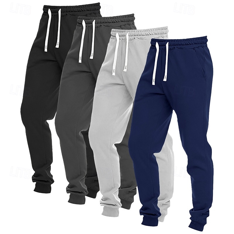 Ανδρικά Αθλητικές Φόρμες Παντελόνι Fleece Τζόγκκερ Παντελόνια Casual παντελόνι Κορδόνι Τσέπη Ελαστική μέση Σκέτο Άνεση Πλήρες μήκος ΕΞΩΤΕΡΙΚΟΥ ΧΩΡΟΥ Καθημερινά Απλός Κλασσικό στυλ 1 2 Μικροελαστικό 2026 - $42.99 –P2