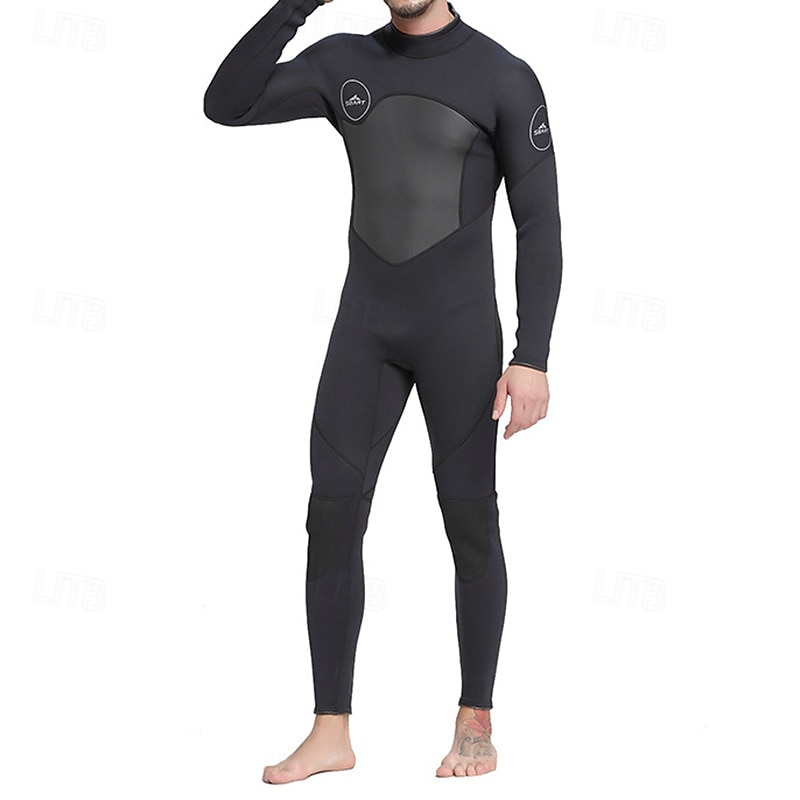 Hombre 3 mm Traje de neopreno para buceo Camiseta de protección solar de cuerpo completo Traje de surf de una pieza Color sólido Protección UV Control de barriga Manga Larga Trajes de buceo Surf 2026 - $81.99 –P4