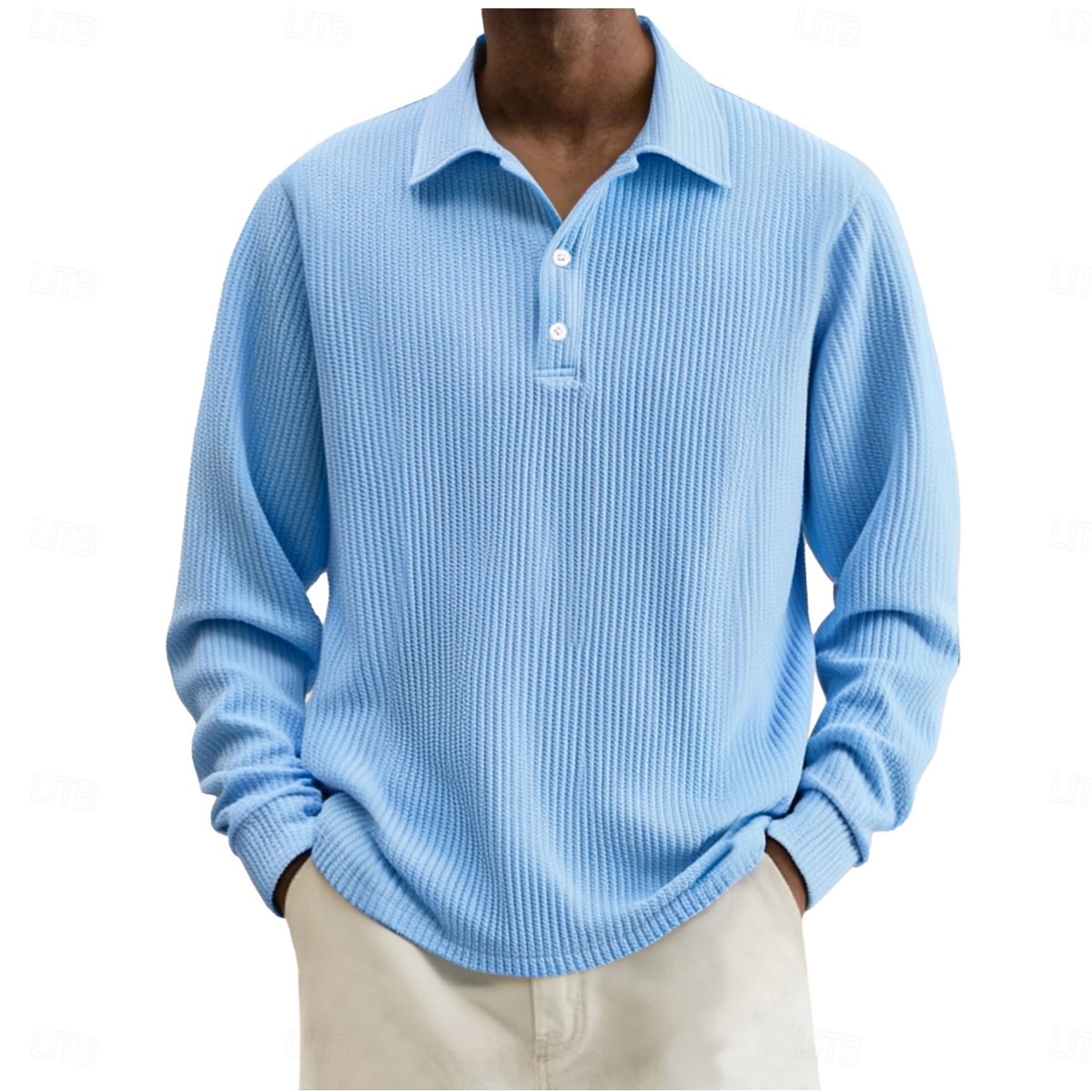 Per uomo Camicia di Velluto a Coste Testurizzato Casuale Sportivo Bavero Manica Lunga Moda Essenziale Blocco di colori Semplice Bottoni Caldo Autunno Primavera & Autunno Autunno & Inverno Vestibilit del 2026 a $22.99 –P6