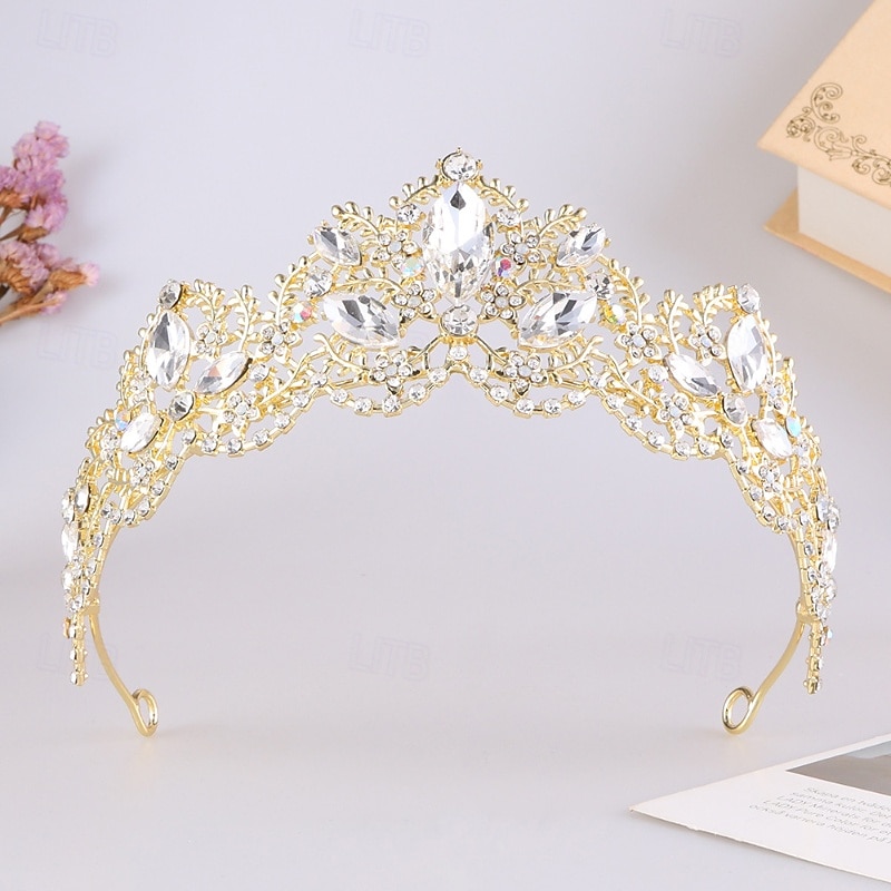 Diademi Acconciatura Strass Lega Matrimonio Compleanno Elegante Vintage Con Strass Copricapo Copricapo del 2026 a $11.49 –P2