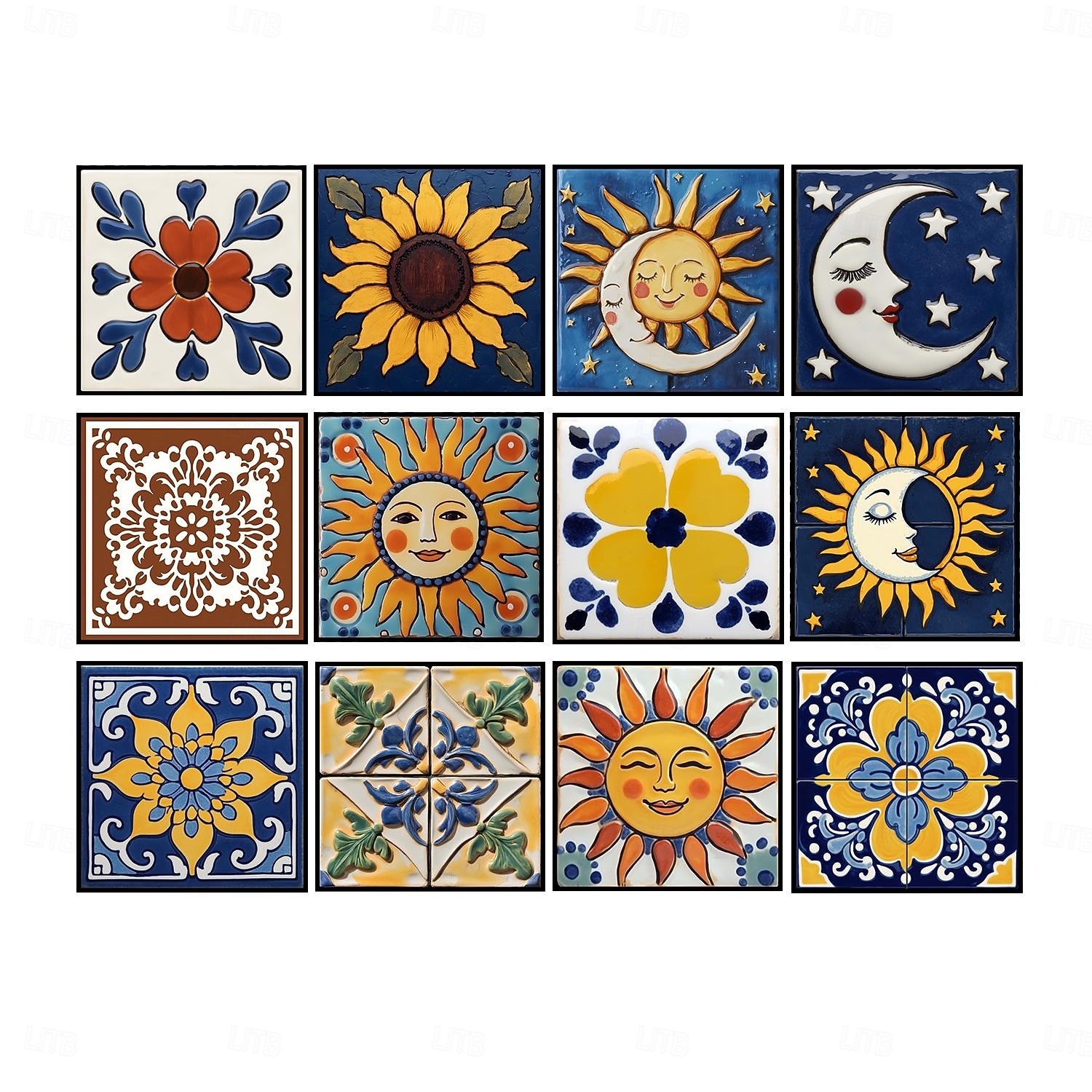 12 τεμάχια αυτοκόλλητα πλακιδίων τοίχου 3d peel stick 6x6 in, παχύ μωσαϊκό κρυστάλλου αφρού pe, αδιάβροχο backsplash για κουζίνα, μπάνιο &διακόσμηση σπιτιού, μεταλλικό κουτί δώρου με πάνελ τοίχου 2026 - $28.99 –P13