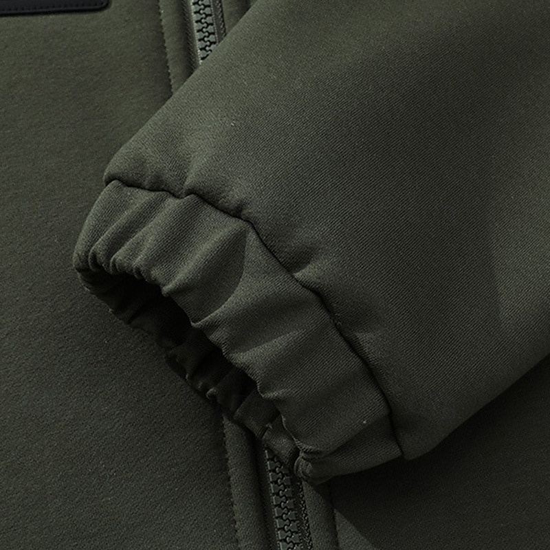 בגדי ריקוד גברים קפוצ'ון קפוצ'ון רוכסן מלא קפוצ'ון עם רוכסן רוכסן קפוצ'ונים קפוצ'ון פליז שרפה שחור ירוק צבא אודם קפה עם קפוצ'ון אחיד שרוך לרכוס כיס ספורט וחוץ יומי חגים פוליאסטר 2026 - $21.99 –P8