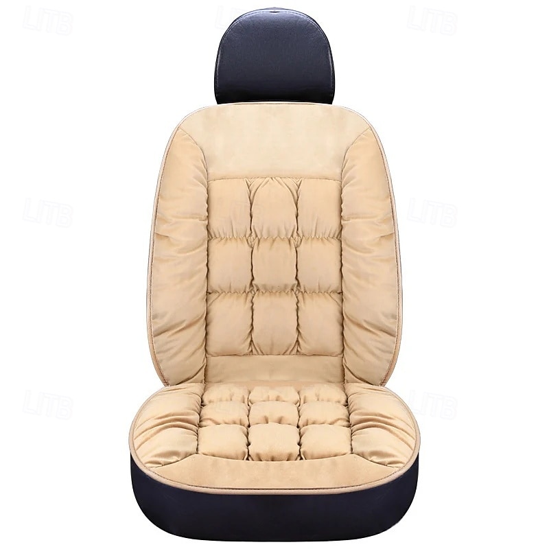 Funda de asiento de coche de invierno, acolchada, gruesa, afelpada, con diseño de cuadros, suave, cómoda y cálida. Cojín universal para el asiento delantero. 2026 - $36.99 –P14