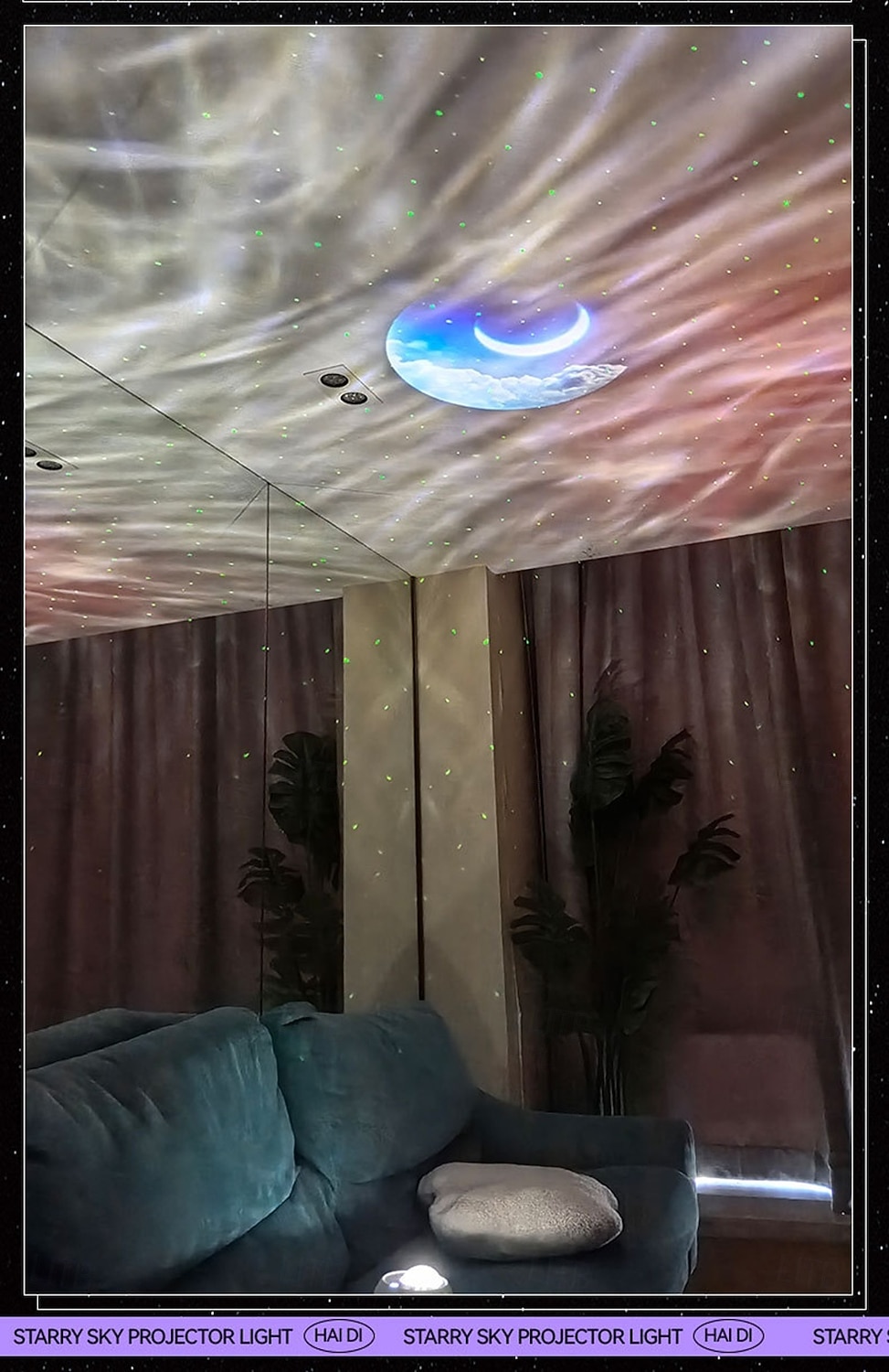 Nieuwe Audio Projectie Licht Bluetooth APP Afstandsbediening Witte Geluid Sfeer Kleine Nachtlamp Nachtlamp Sfeer Licht Thuisbioscoop Verjaardag Valentijnsdag Cadeau 2026 - $41.99 –P1