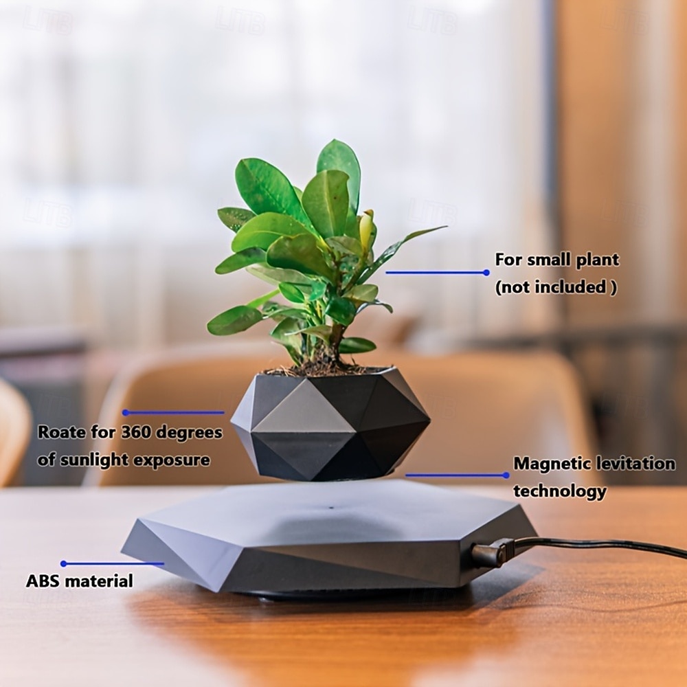 Suspended Flower Pot Suitable for Small Plants Magnetic Floating Flower Pot with Touch Controlled Light Eternal Floating Flower Light Valentine's Day Gift for Suspended Decoration in Homes and Offices 2026 - $101.99 –P4