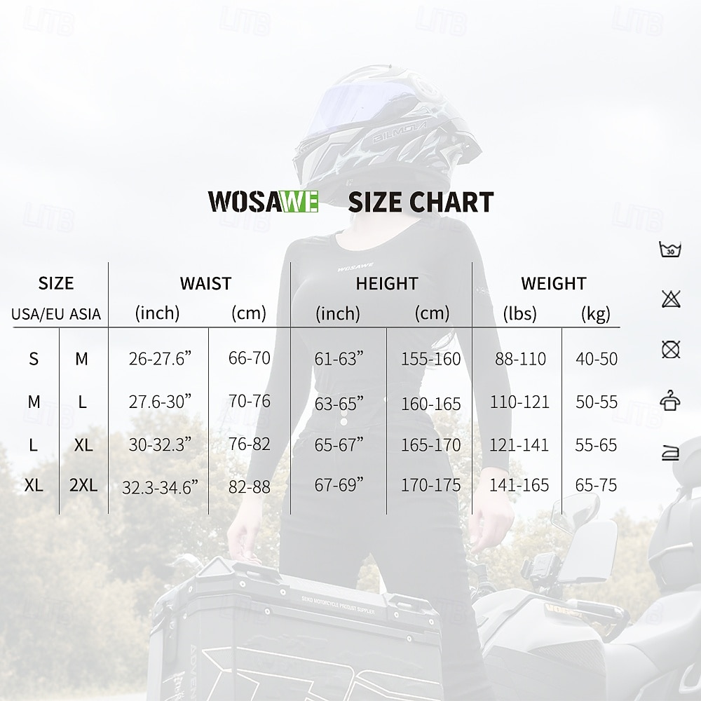 WOSAWE women's spring and autumn quick drying leggings for cycling hiking sports moisture wicking breathable comfortable underwear long pants BF133 2026 - $36.99 –P1