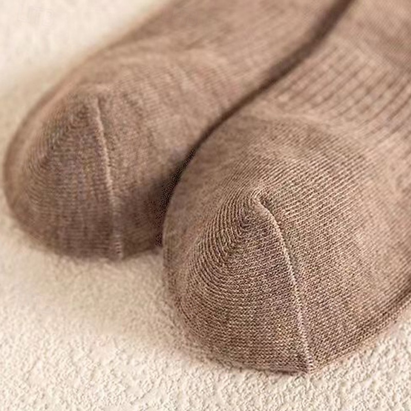 Муж. 7 пар Носки Носки для бега Повседневные носки Синий Черный Цвет Полоски на открытом воздухе Отпуск На каждый день Средней плотности Весна Осень Мода Уличный стиль 2026 - $6.99 –P10