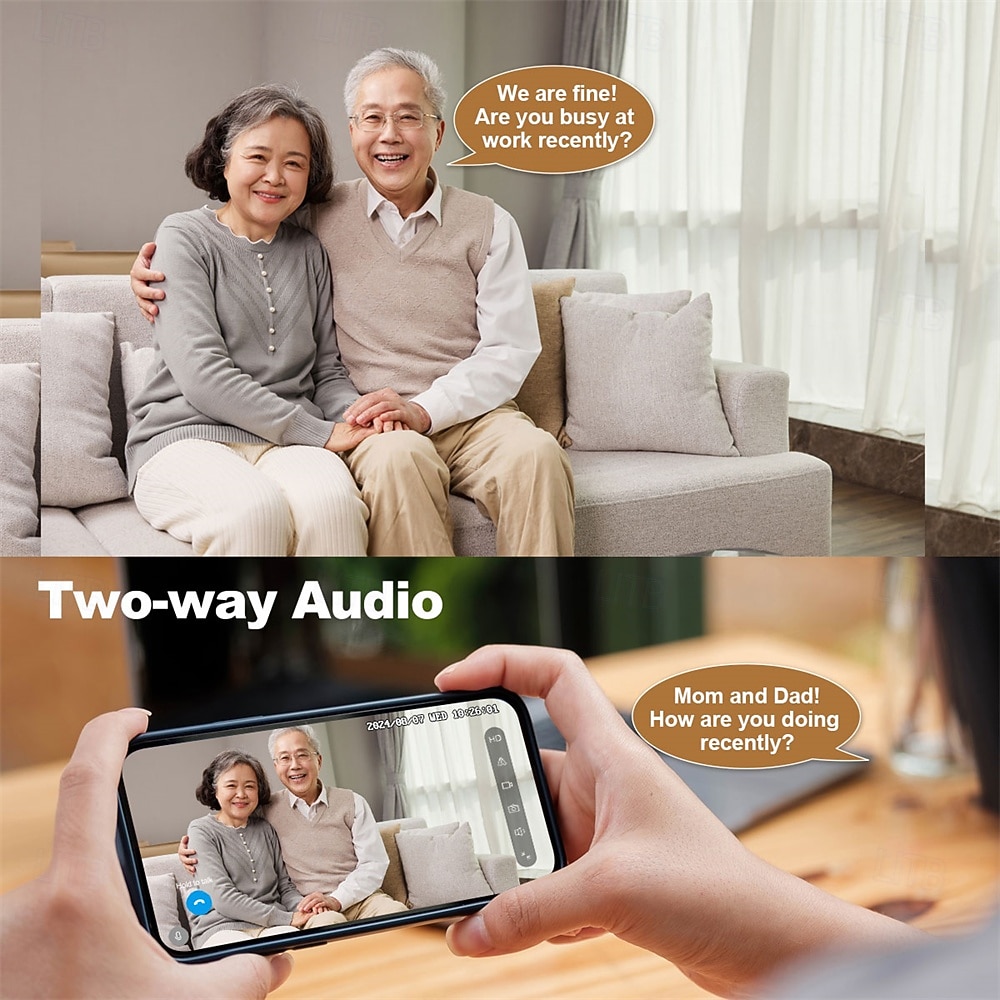 4MP Smart Robot CCTV Camera Battery Powered AI Motion Detection Remote Control Pet Playmate Two-Way Audio 2025 - $115.99 –P3