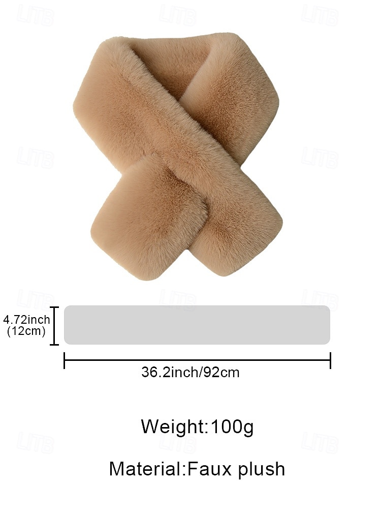 Unisex Faux Fur Scarf, Soft and Warm Material, Multiple Wearing Styles, Perfect for Winter Fashion and Christmas Gifts, Available in Various Colors 2026 - $9.99 –P10