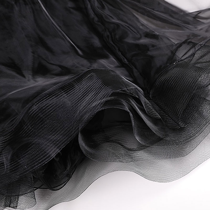 Abito da allenamento per ballo da sala da donna, elegante, nero, con maniche in pizzo, scollo a barca, valzer, tango, rumba moderna del 2026 a $161.99 –P5