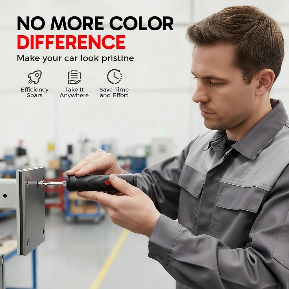 Destornillador eléctrico inalámbrico, destornillador inalámbrico mejorado con juego de brocas, kit de herramientas pequeño con 13 puntas, carga tipo C, ideal para muebles y reparaciones domésticas. 2026 - $15.99 –P6