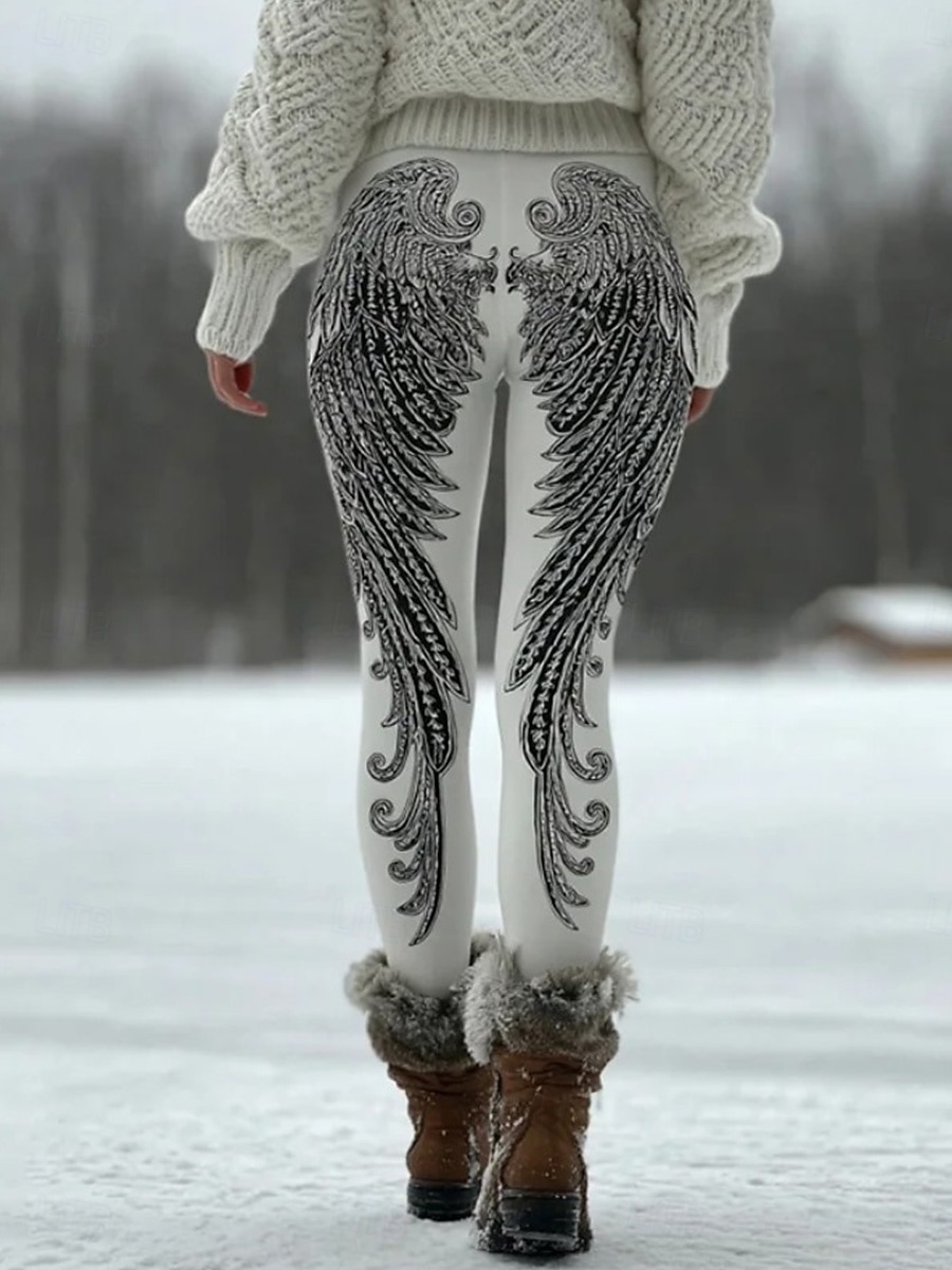 Γυναικεία Κολάν Διακοπές Βίντατζ Μοντέρνα Πλήρες μήκος Ψηλή Μέση Γραφική Γεωμετρικό 3D εκτύπωση Γρήγορο Στέγνωμα Ικανότητα να αναπνέει Moale Ελαστικό Διακοπές Επίσημο Δρόμος Μαύρο Λευκό Μπλε Απαλό 2026 - $21.99 –P3