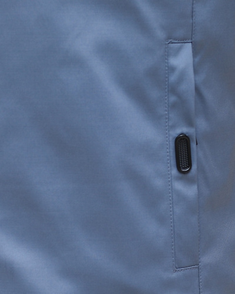 Homme Couleur Unie Veste zippée blouson aviateur Manteaux décontractés Printemps & Automne avec poches manche longue Athleisure Imperméable Léger Salle de sport Randonnée Course Entraînement Noir de 2026 ? $28.99 –P17