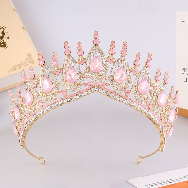 Crown Tiaras Headdress Alloy Wedding Birthday Vintage Cute With Rhinestone Headpiece Headwear 2026 - $28.99 –P6