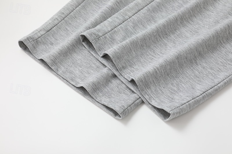 Multi Packs 3pcs Men's Black+Navy Blue+Light Grey Sweatpants Trousers Lightweight Straight Leg Sweatpants Drawstring Elastic Waist Plain Vacation Daily Wear Spandex Spring 2026 - $42.99 –P18