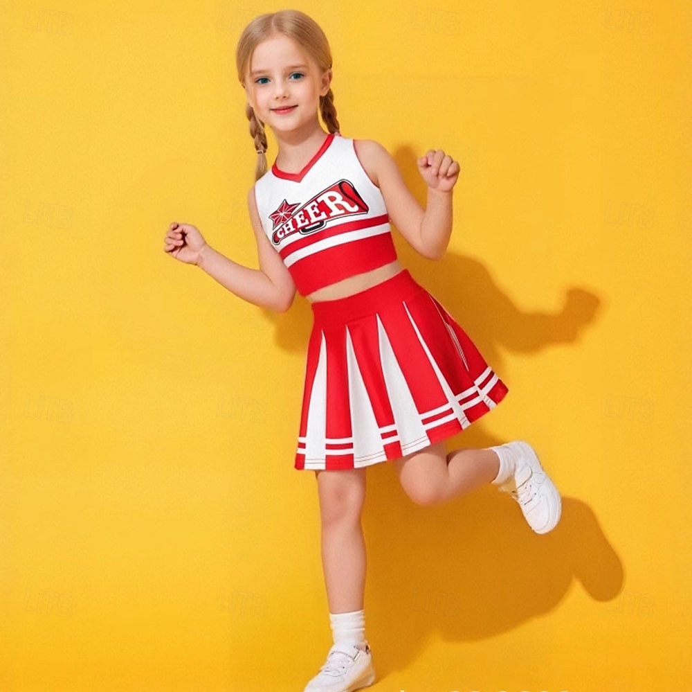 2026年 ファンシーコスチューム ユニフォーム チアリーダー 子供用 女の子 ハロウィーン カーニバル パーティー 性能 ドレスアップ  コレクション – $38.99 –P6