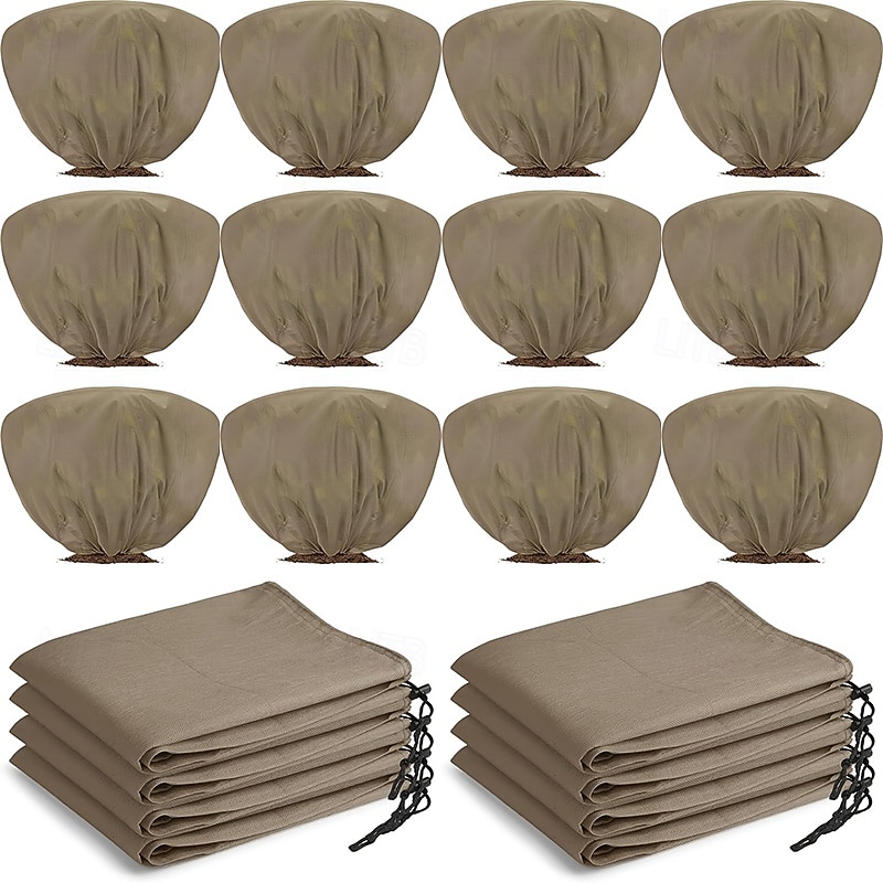 12pcs Winter Plant Covers Frost Protection Bags for Shrubs Trees and Roses 39.4x23.6 Inches with Drawstring Suitable for Autumn and Winter Outdoor Gardening Shrub Covers Tree Protection 2026 - $36.99 –P9