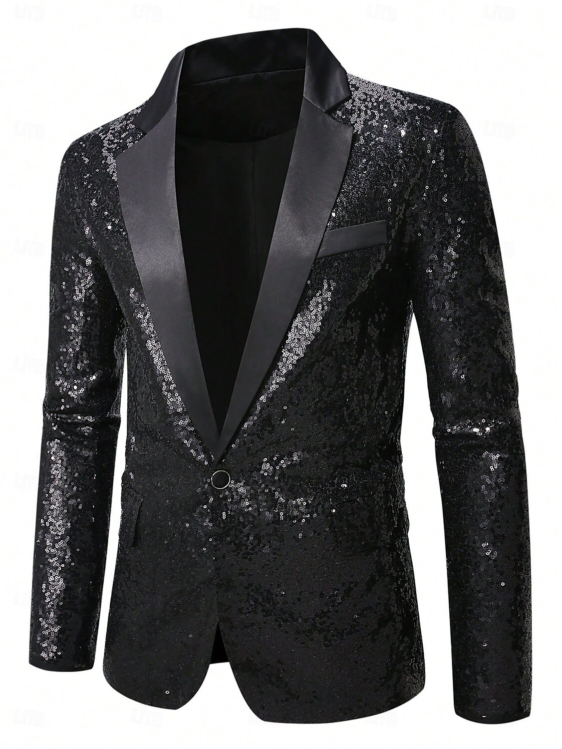 Discoteca Anos 80 Smoking Tailcoat Tamanho Grande Manga Comprida Discoteca Paetês Fantasia Homens Fantasia de Carnaval Baile de Máscaras Bandagem Parada do Orgulho Mês do Orgulho Adulto Casaco Outono de 2026 por $65.99 –P7