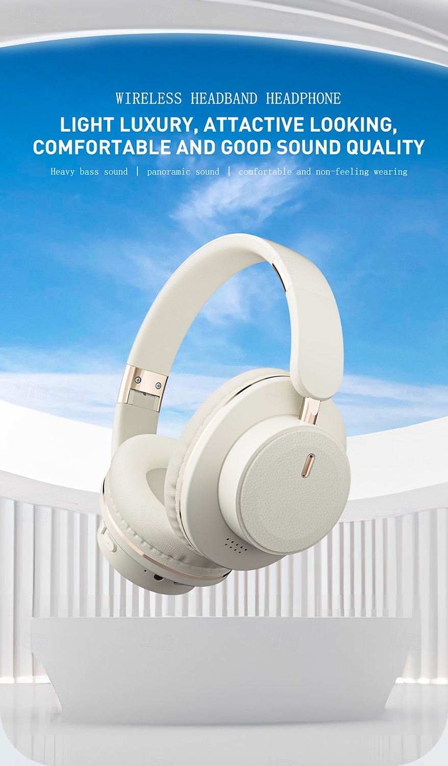 H9 2025 New  Wireless Earphones Equipped with 5.3 Chip Intelligent Noise Reduction Lower Loss More Stable Connection Game Mode Foldable Earphones Suitable for Travel Home Work Mobile Phones 2025 - $23.99 –P1