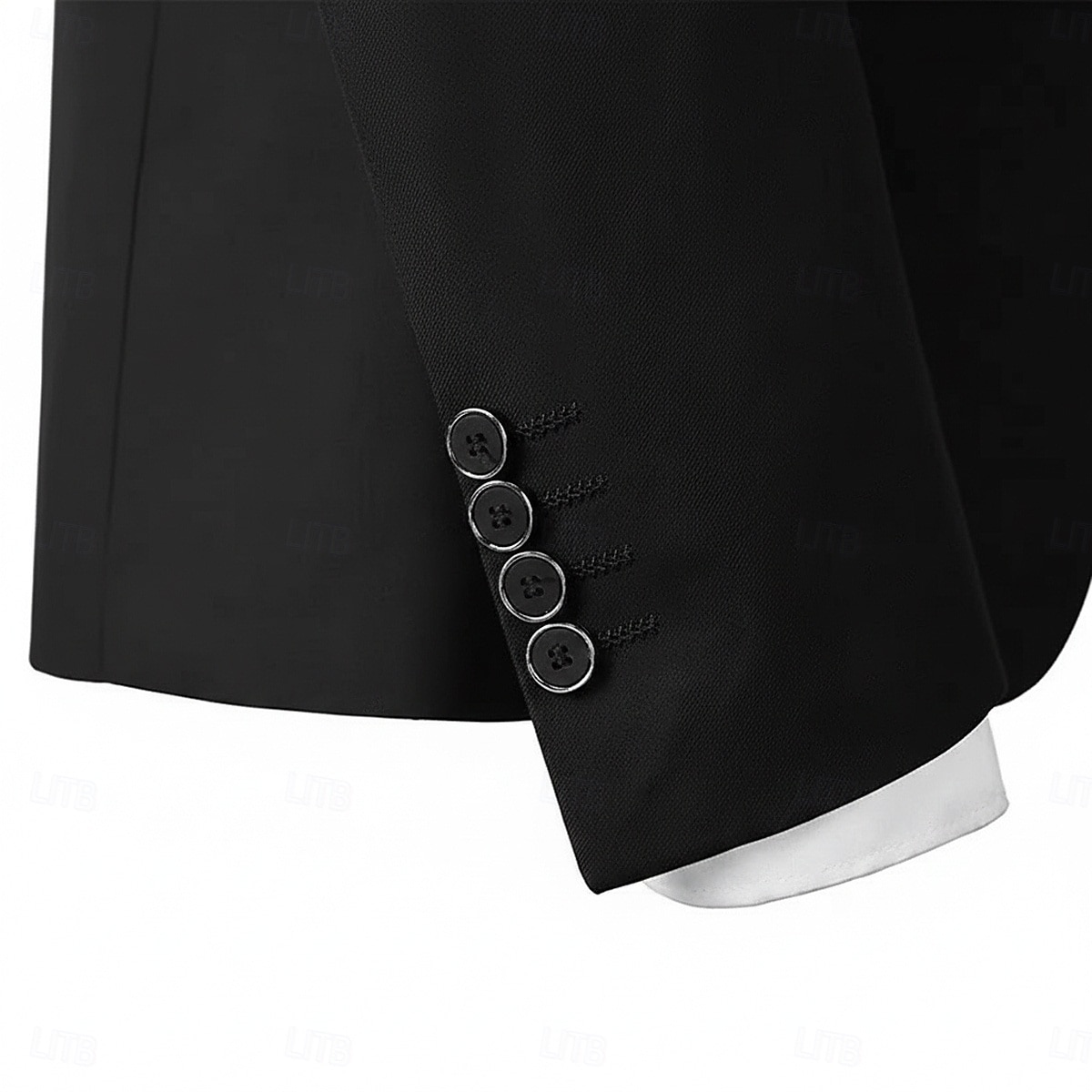 Herren Smokings Partyanzüge Lässig Schwarz Weiß Frühling, Herbst, Winter, Sommer Anzug Schalkragen Mode Party Patchwork Figurbetonter Schnitt 3-teilig Einreiher - 1 Knopf 2026 - $125.99 –P8