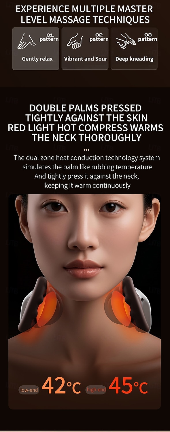 New Oblique Square Massager Shoulder and Neck Massager Cervical Hot Compress Home Cervical Massager Perfect Birthday Valentine's Day Gift for Boys and Girls for and Thanksgiving 2026 - $51.99 –P8