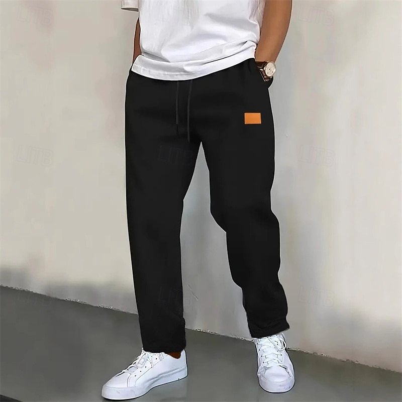 Voor heren Joggingbroeken Broek Trekkoord Zak Elastische taille Effen Comfort Buitensporten Dagelijks Modieus Casual Zwart Marineblauw Micro-elastisch 2026 - $17.99 –P7