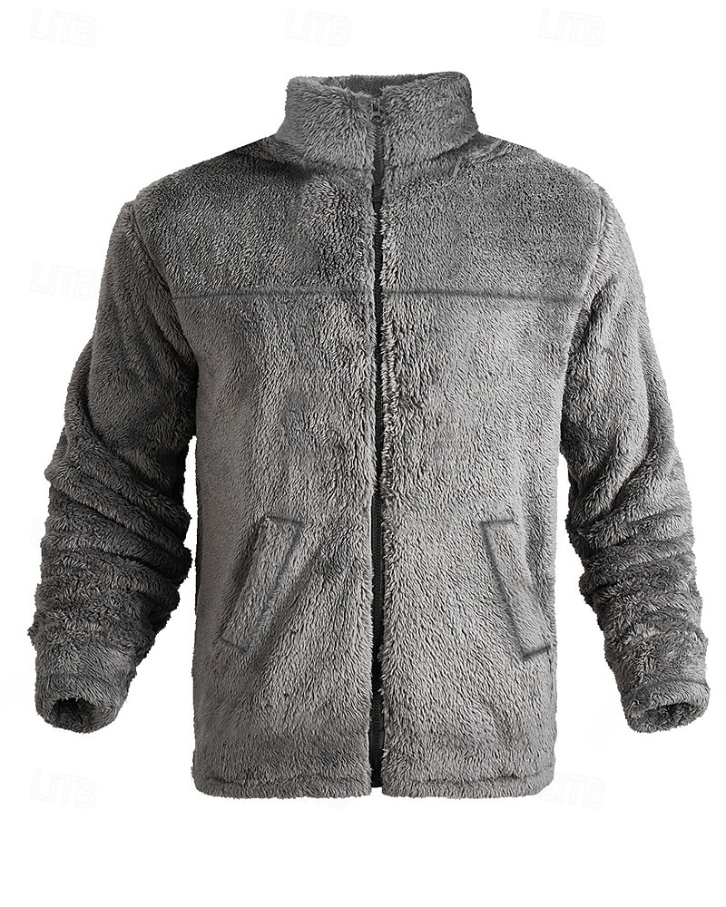 Per uomo Giacca Invernale Cappotto Teddy Giacca Casual Vacanza Quotidiano Caldo Tasca Autunno Inverno Semplice Moda Classico Collo alla coreana Regolare Nero Blu marino Marrone Cachi Grigio scuro del 2026 a $30.99 –P11