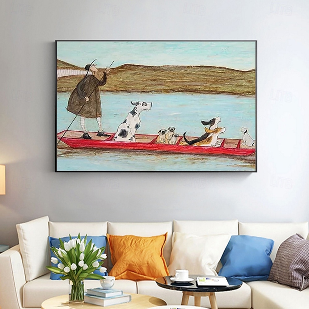 Hang-geschilderd olieverfschilderij Handgeschilderde Horizontaal Dieren Tekenfilm Modern Zonder Inner Frame (Geen frame) 2026 - $123.99 –P4