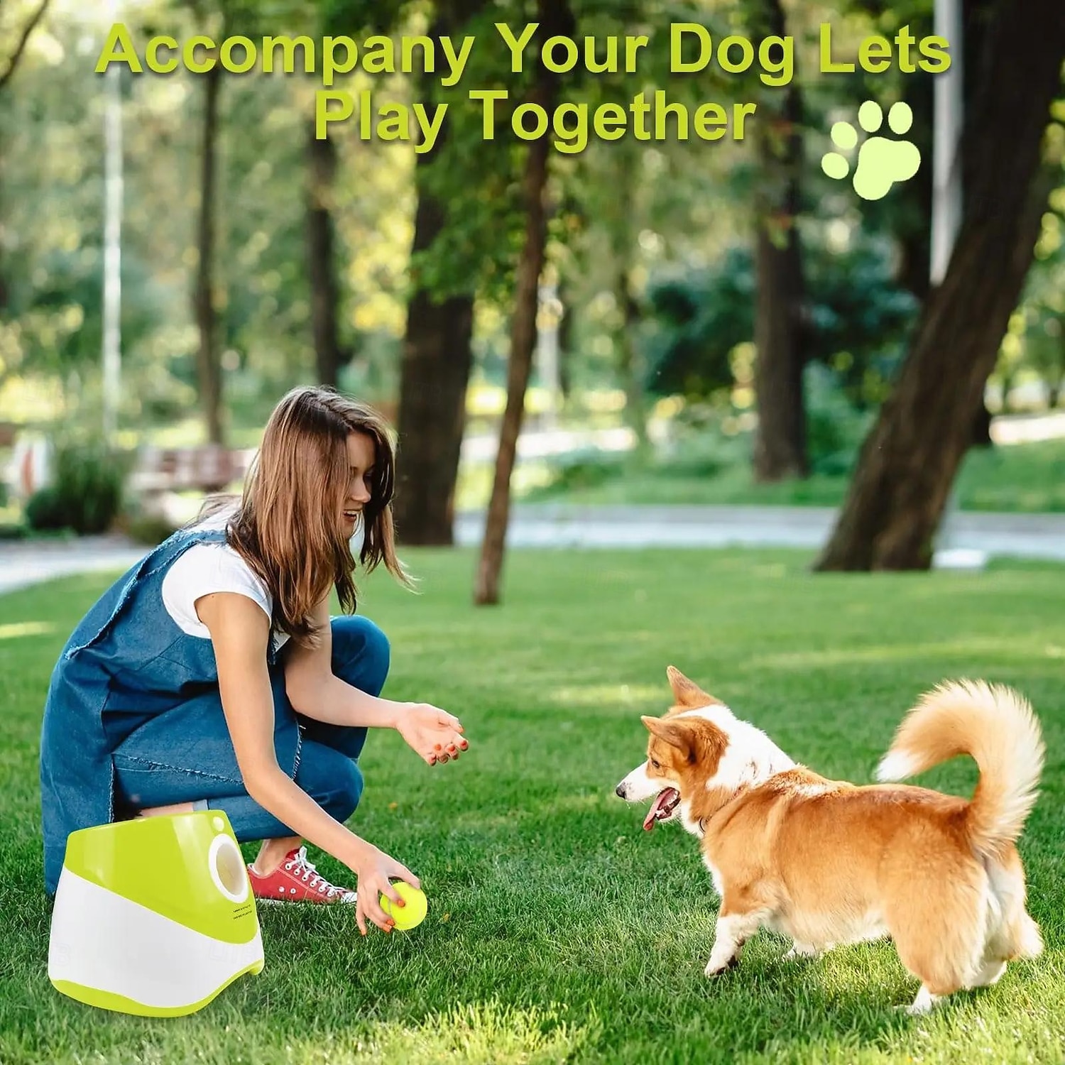 Dog Tennis Launcher Automatic Pet Dogs Chase Toy Mini Tennis Throwing Pinball 2026 - $291.29 –P4