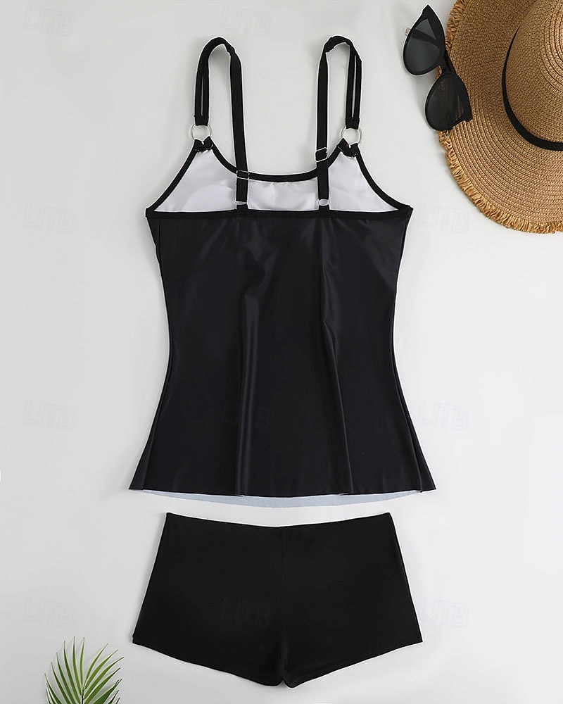 Femmes Maillots de Bain 2 pièces Shorts Maillot de bain Dos nu Vacances Tenues de plage Fleuri Graphique Col rond Sans manches Maillots de bain de 2026 ? $28.99 –P5