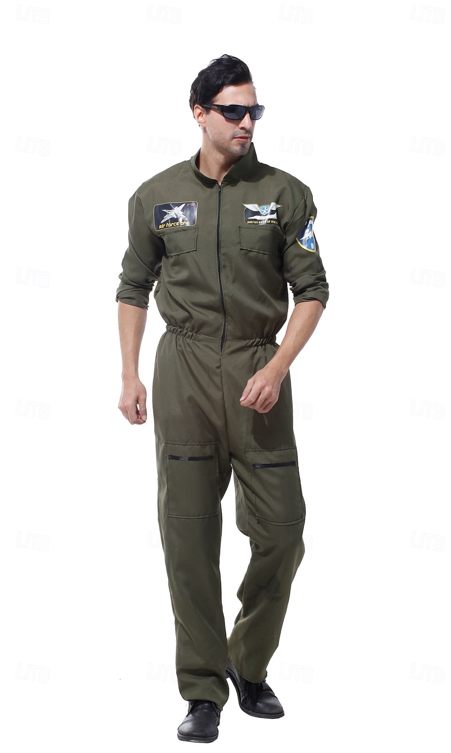 Fancy kostuum Jumpsuit Uniform Piloot Astronaut Cosplay Kostuum Volwassenen Voor heren Halloween Carnaval Feest Prestatie Aankleden 2026 - $44.99 –P3