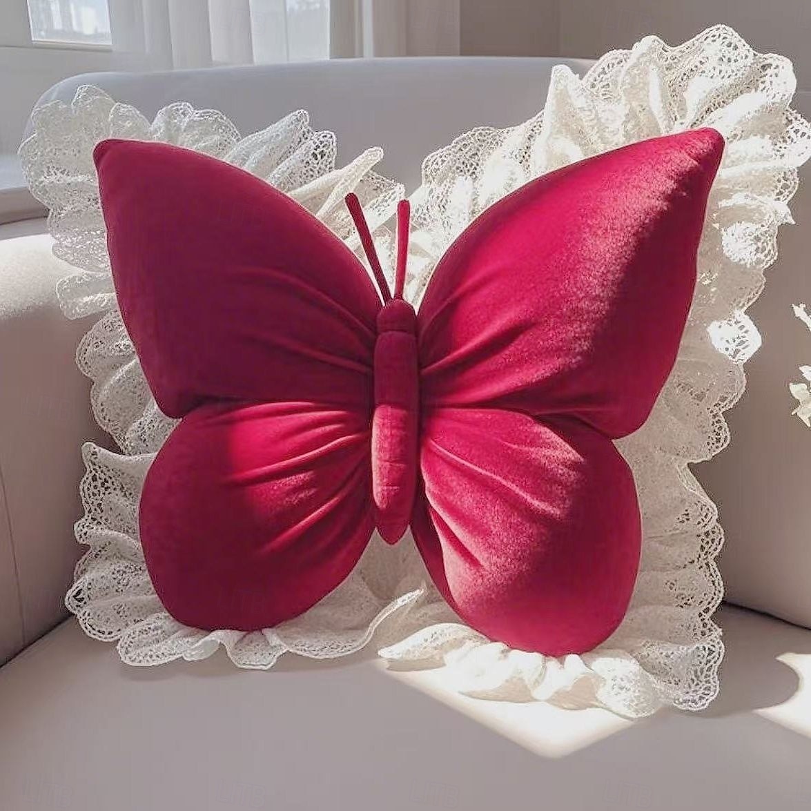 Princess Butterfly Throw Pillow Decorative Cushion for Office Living Room Bedroom Car Sofa Home Accent Pillow Cute Bow Design Soft Cozy Room Decor 2026 - $26.99 –P6