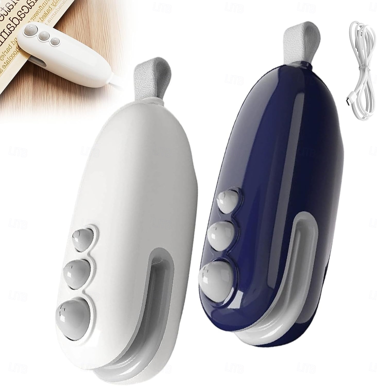 2 db-os mini zacskóhegesztő vágóval és mágnessel, hordozható kézi 2 az 1-ben újratölthető élelmiszerzacskó-hegesztő lezáráshoz és vágáshoz, hőhegesztő műanyag zacskókhoz, uzsonnazacskókhoz, 2026 - $22.99 –P1