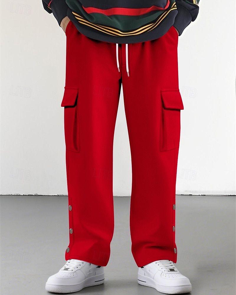 Homme Jogging Cargo Joggings Pantalons Cordon de serrage Avec Poches Taille Élastique Uni Confort Quotidien Sport en Plein Air Mode Occasionnel Kaki Micro-Élastique de 2026 ? $28.99 –P2