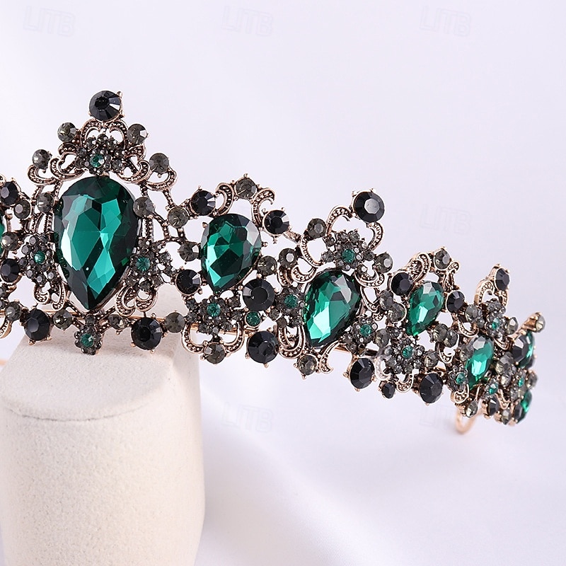 Crown Tiaras Pään koriste Metalliseos Häät Syntymäpäivä Tyylikäs Vintage Kanssa Tekojalokivi Päähine Päähineet 2026 - $17.49 –P9
