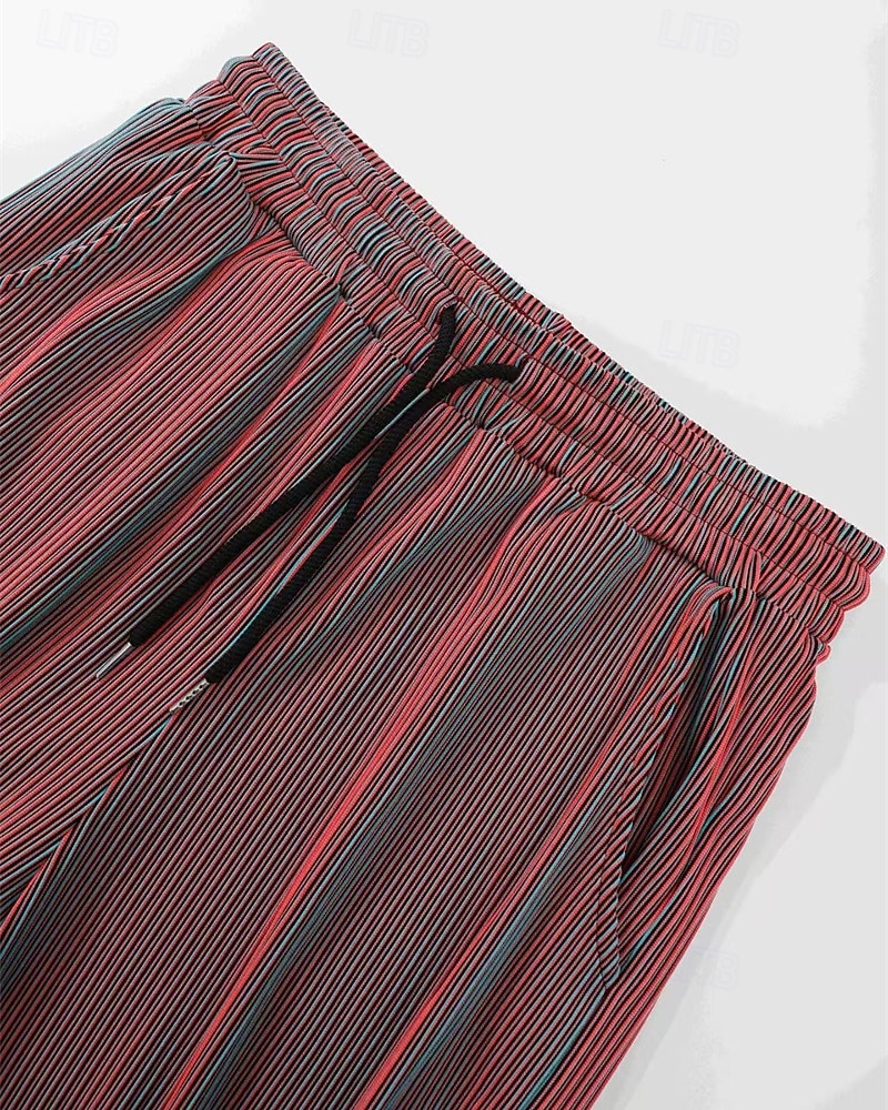 Hombre Pantalones de Deporte Pantalones Pantalones deportivos de pierna recta Correa Bolsillo Cintura elástica Plano Comodidad Suave Exterior Casual Diario Moda Estilo clásico Azul Piscina Rosa 2026 - $37.99 –P3