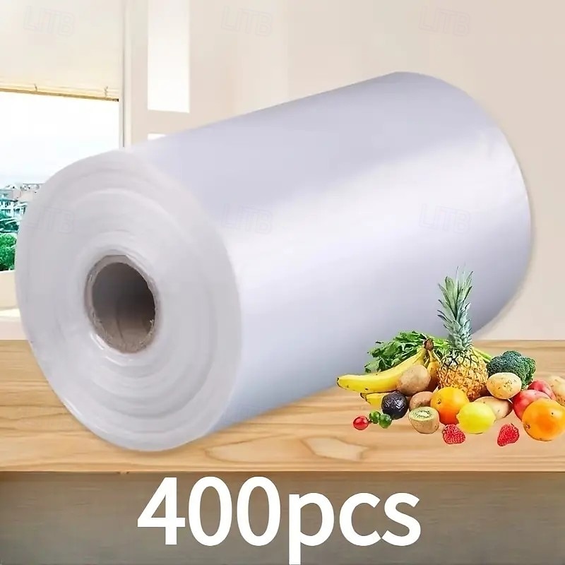 2 Rolls / 400pcs Large Clear Disposable Food Storage Bags – Perfect for Supermarkets & Convenience Stores 2026 - $15.99 –P1