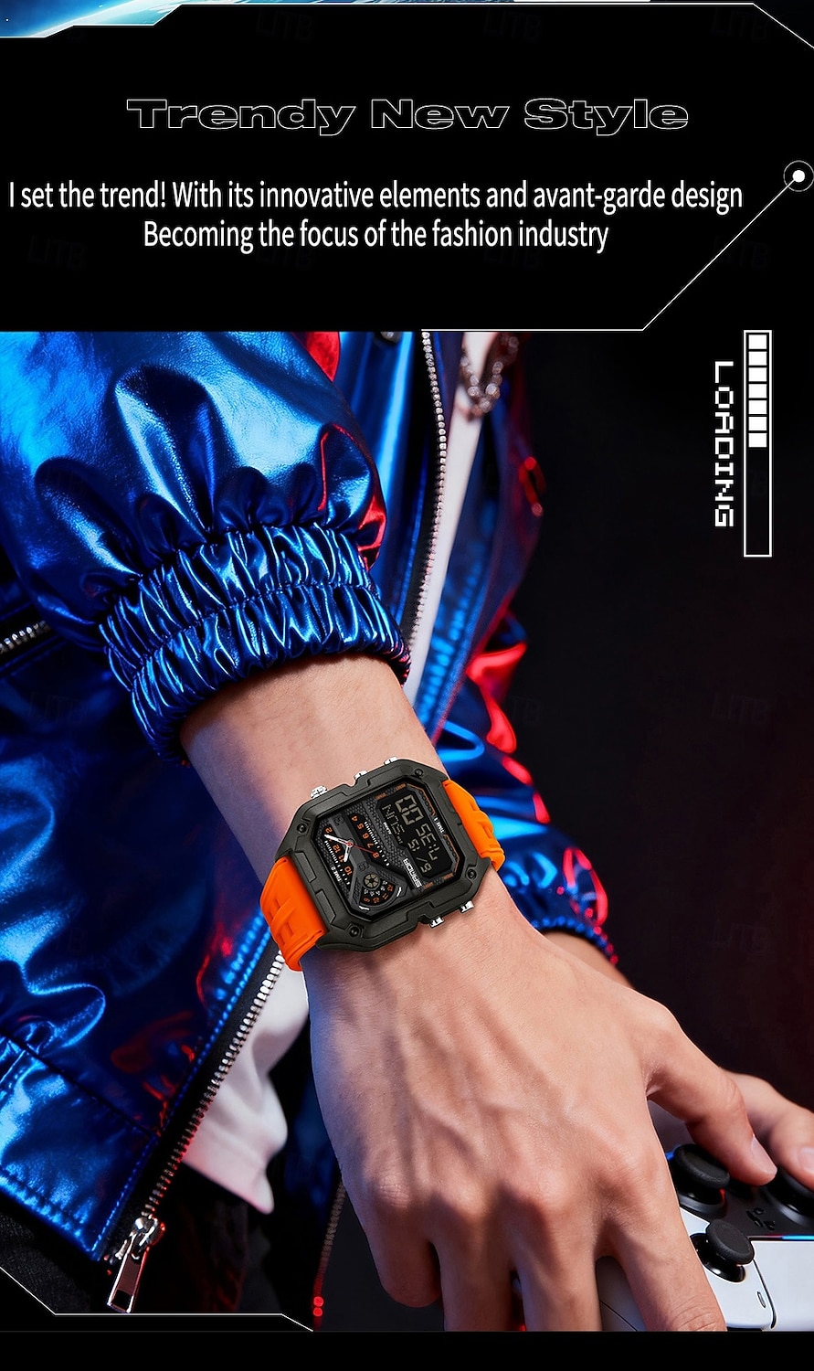 SANDA 6278 Brand Fashion Men's Electronic Watch Multifunction Alarm Clock Luminous Calendar Sports Digital Watches 2026 - $47.99 –P9