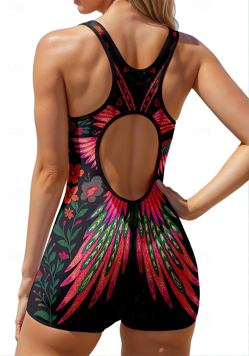 Mujer Camiseta Protección Solar Surf Traje de surf de una pieza Traje de baño Boho Folk Cerrar con sujetador incorporado Acolchado extraíble Protección solar UV UPF50+ Utra ligero (UL) Sin Mangas 2026 - $31.99 –P2