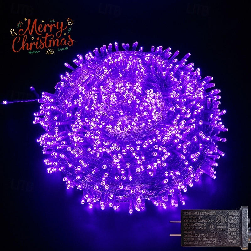 Christmas Tree Decorative String Lights Fairy String Lights 8 Function Low Voltage Safety Plug in Holiday Wedding Party Atmosphere Decorative Lights Props 10/20/30/50/100 meters 2025 - $14.49 –P15
