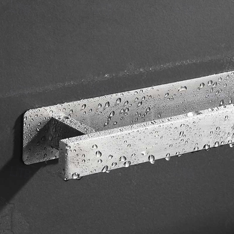 törölközőtartó, erősen öntapadó fekete törölközőtartó rozsdamentes acél falra szerelhető 2025 - $44.99 –P7