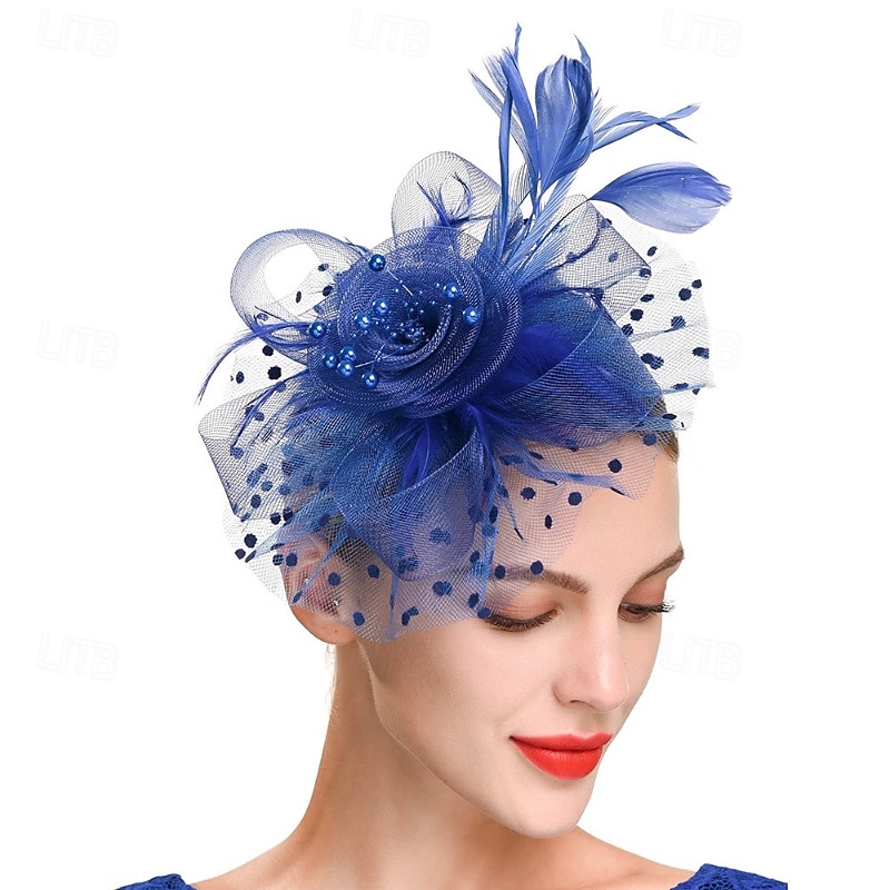 Headdress Feathers Beads Wedding Birthday Elegant Vintage With Rhinestone Headpiece Headwear 2026 - $16.49 –P4