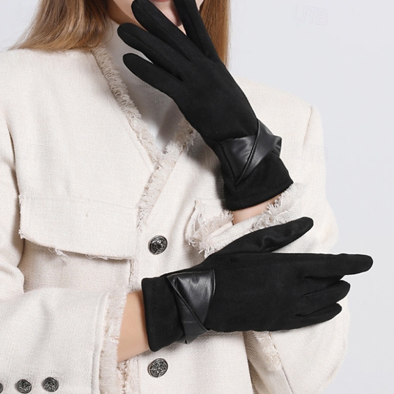 Dámské 1 pár Špičky prstů / Zimní rukavice Aktivní / Šik ven Rukavice - Bez vzoru 2026 - $11.49 –P3