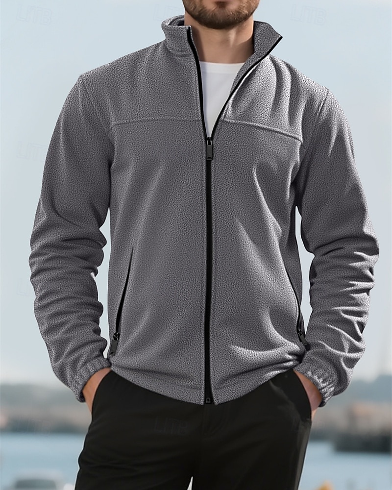 Per uomo Cappotto Invernale Giacca in Pile Giacca Casual All'aperto Quotidiano Calore Termico Tasca Cerniera completa Autunno Inverno Plaid Streetwear Sport e Outdoor Collo alla coreana Regolare del 2026 a $31.99 –P14