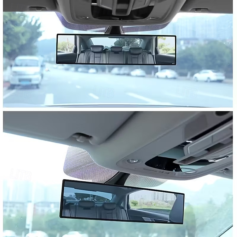 Автомобильное зеркало заднего вида, широкоугольное выпуклое зеркало с креплением, универсальное, подходит для автомобилей, внедорожников, грузовиков - прочный АБС-материал, простая установка, 2025 - $9.99 –P6