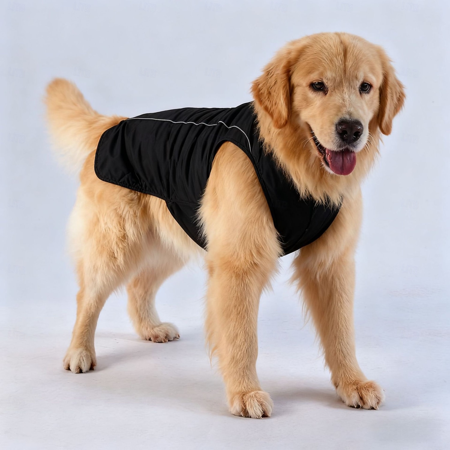 Varm hundtäcke vattentät vintertäcke för valpar med spännen, reflekterande justerbar snöjacka för husdjur, fleecetröja för medelstora hundar 2026 - $22.99 –P15